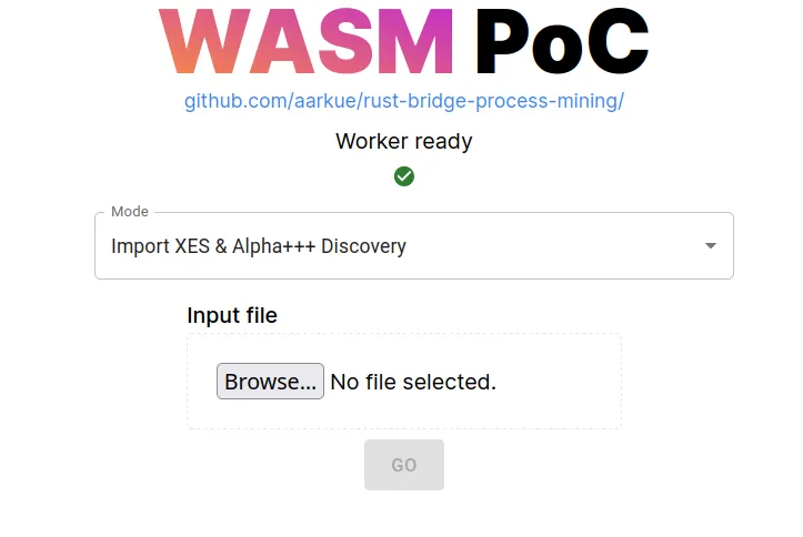 Project WASM PoC for Process Mining
